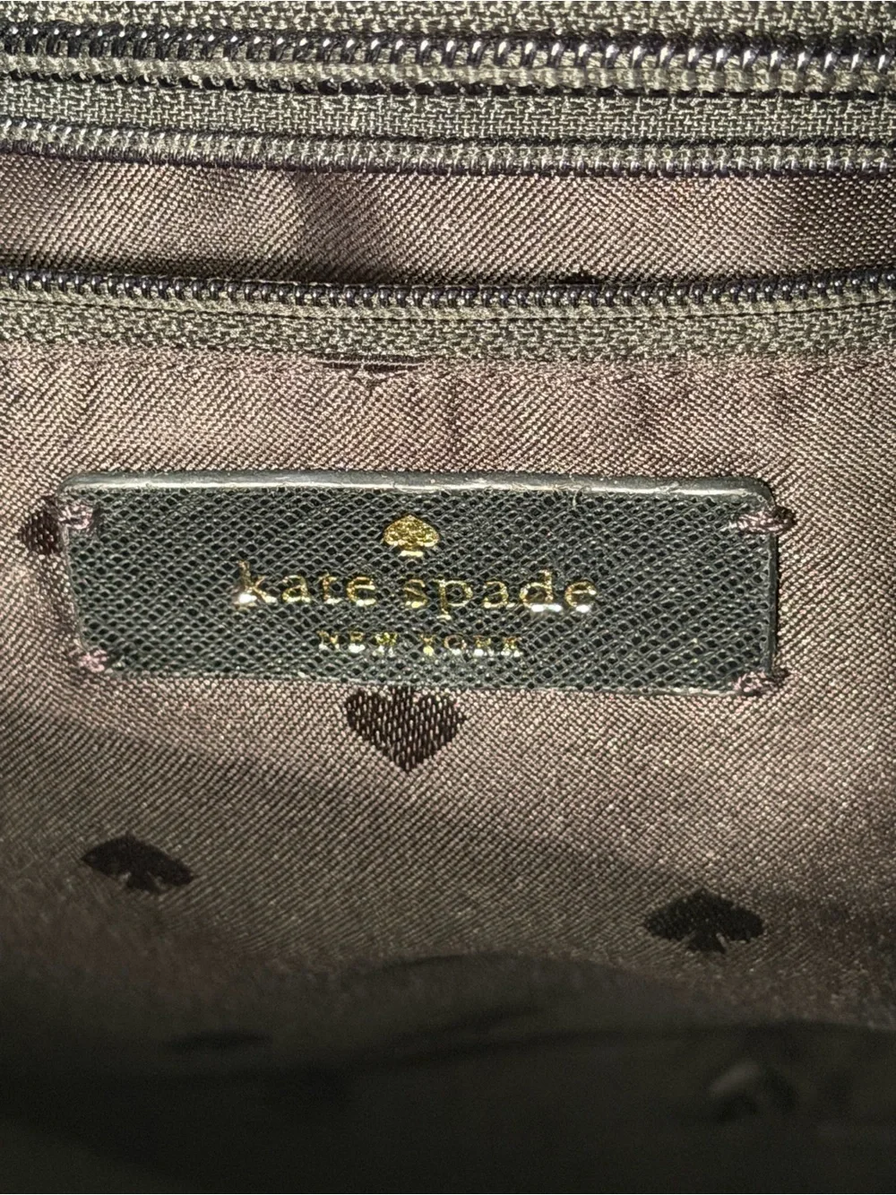 kate spade Black Saffiano Leather Satchel with Shoulder Strap
